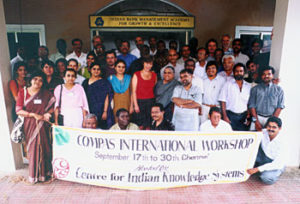 Participants at the COMPAS international workshop held at Chennai. The programme organizes a number of events all over the world.
