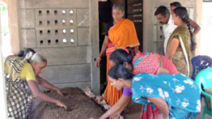 Community vermicompost production unit - Income generation for women beneficiaries