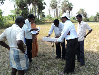 Analysis of soil health in the field of sample farmer