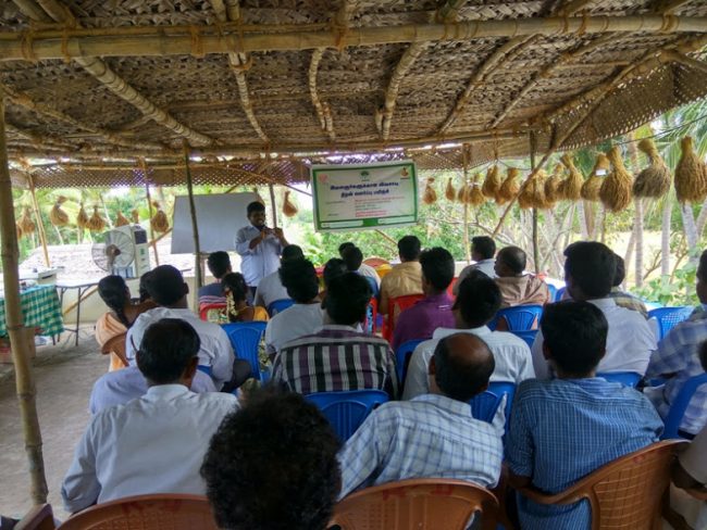 Youth participating in a training programme