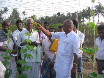 armers participated in exposure visit to organic farms