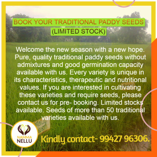 Book your traditional paddy seeds